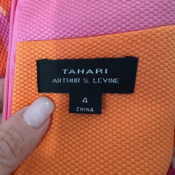 TAHARI ASL Floral Midi Dress – Size 4 - Picture 3 of 7